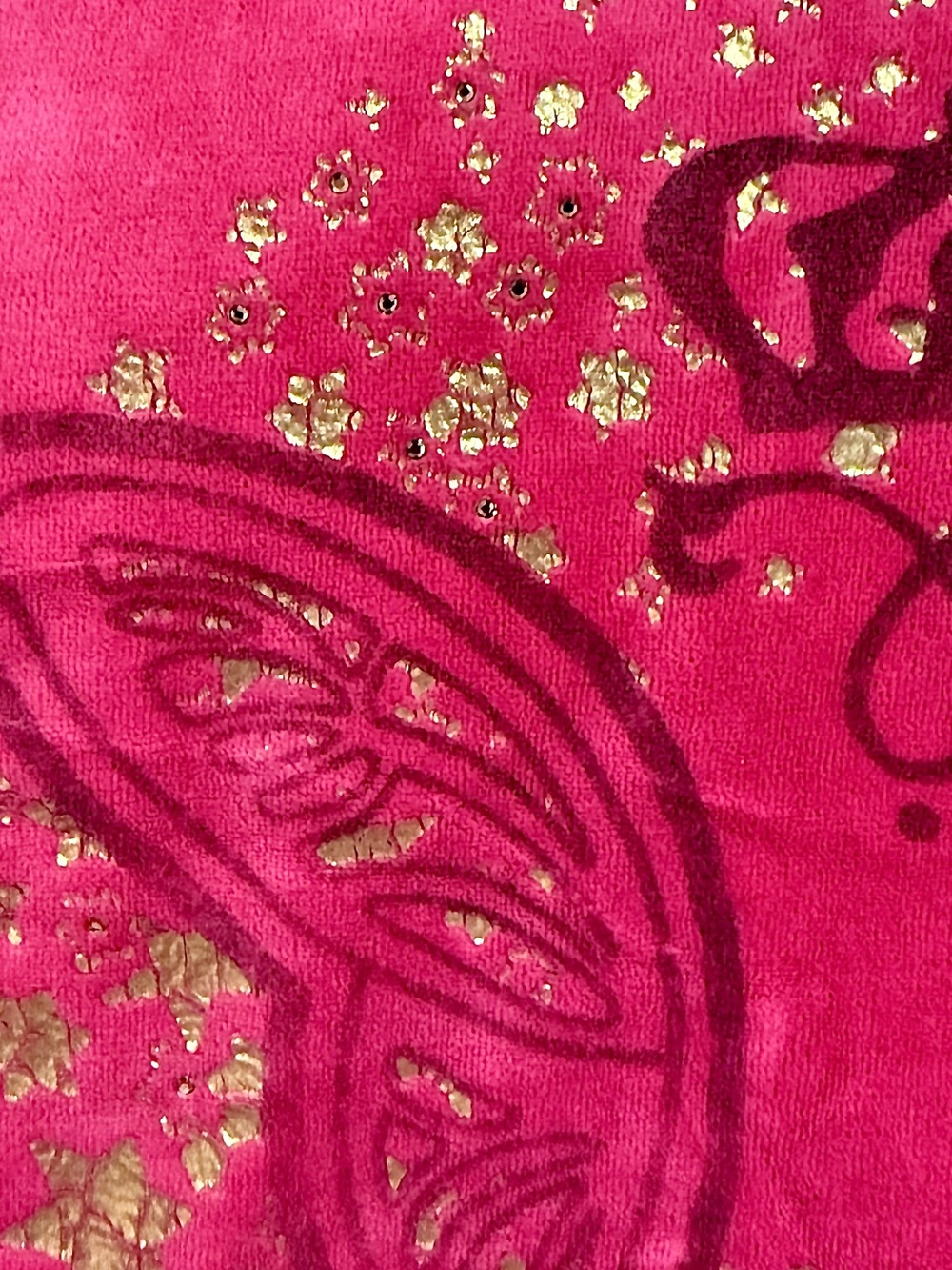 VINTAGE Juicy Couture Velour Tracksuit Set Hot Pink Butterfly Crown Y2K~Size S - Picture 11 of 16